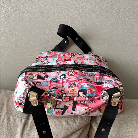 Lesportsac Tokidoki collab Shoulder Bag with bag charm - Picture 3 of 11
